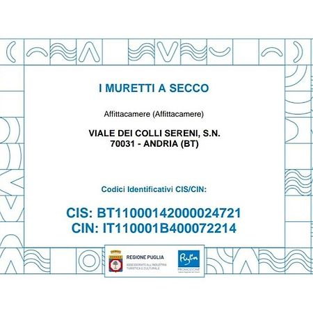 I Muretti A Secco B&B カステル・デル・モンテ エクステリア 写真